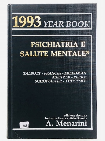 1993 Year Book - Psichiatria e Salute Mentale