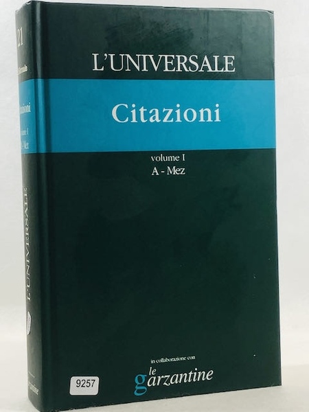 L'Universale Citazioni vol 1° A-Mez