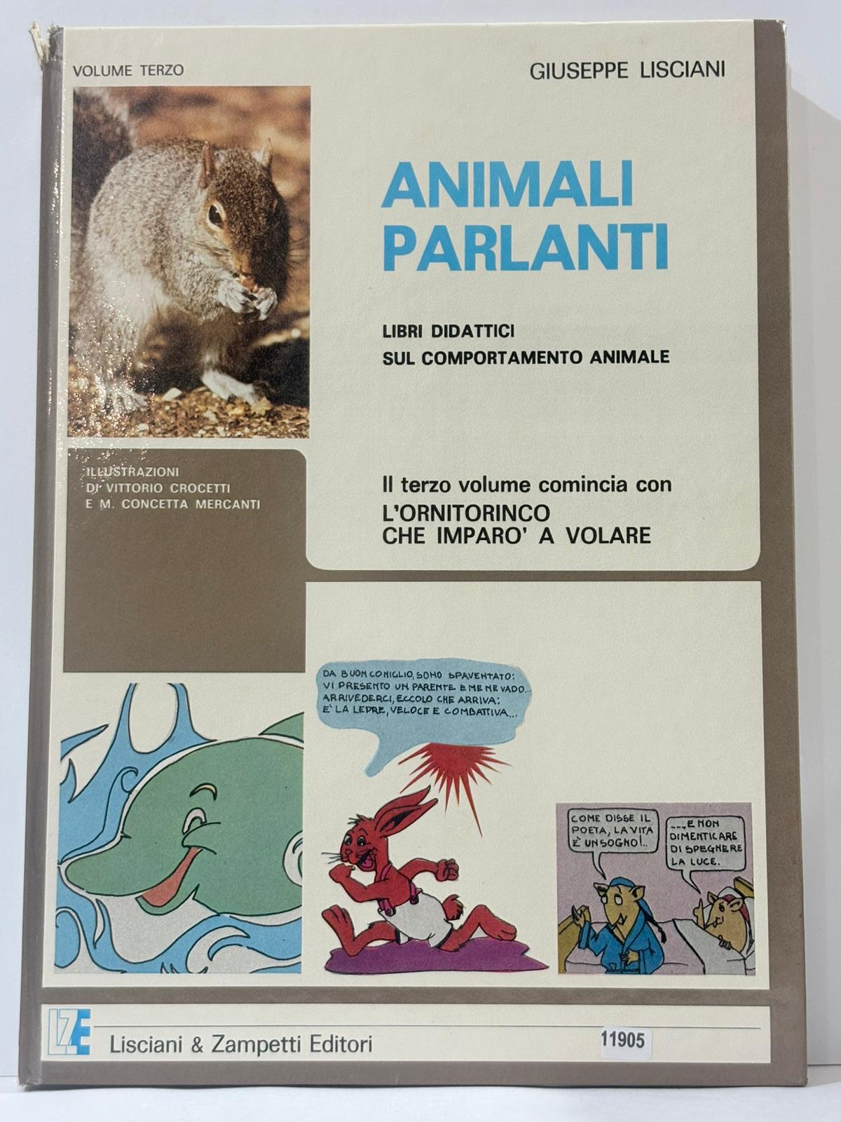 Animale parlanti - il terzo volume comincia con L'ornitorinco che …