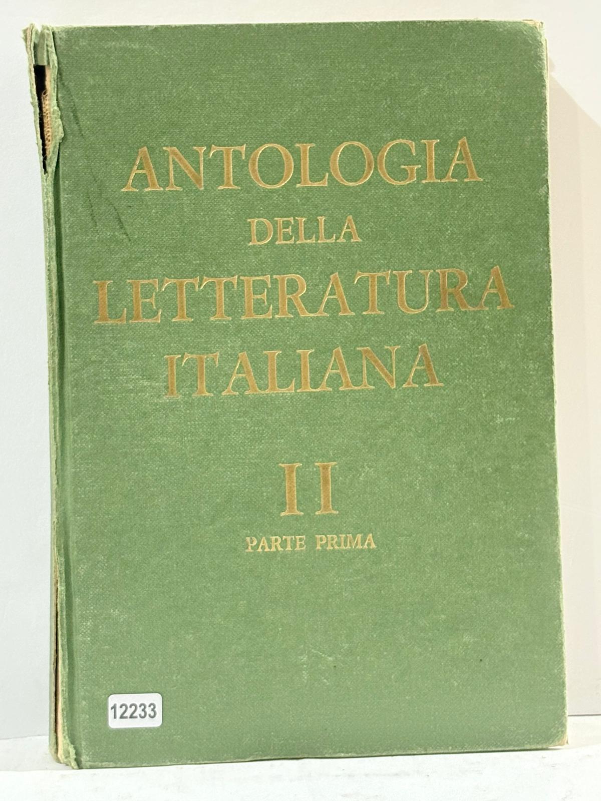 Antologia della Letteratura Italiana II Parte Prima