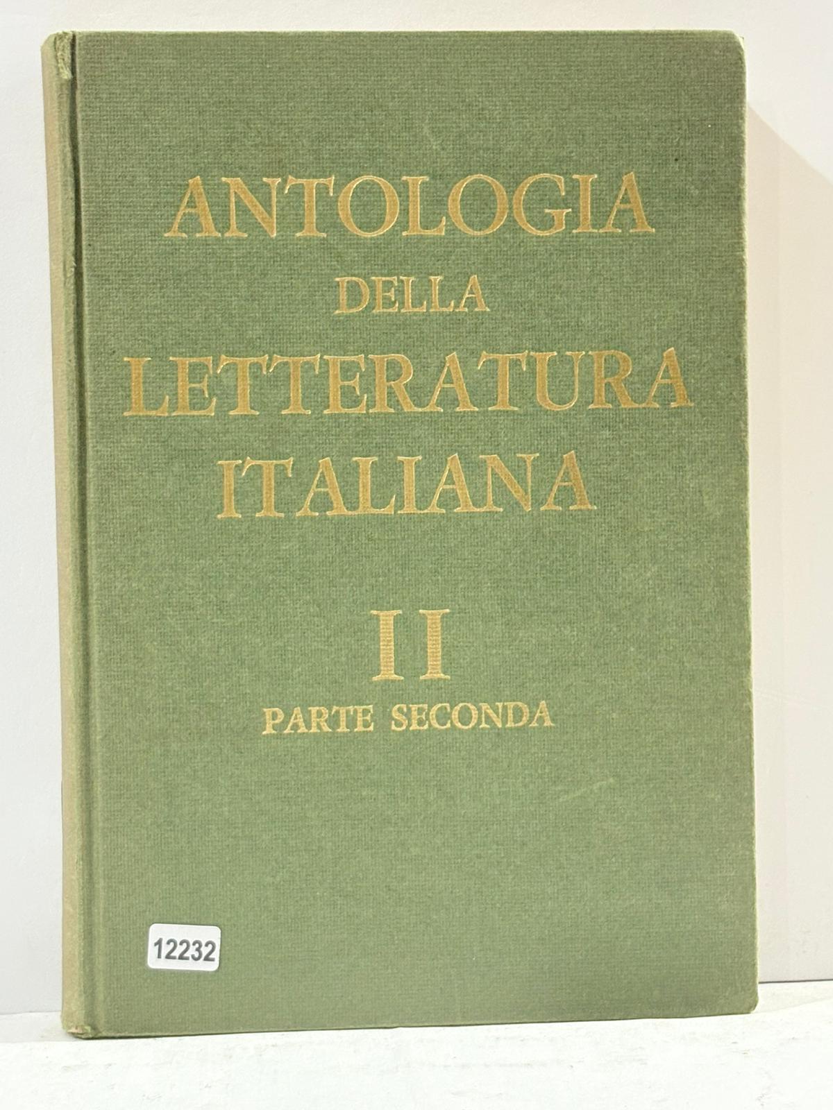 Antologia della Letteratura Italiana II Parte seconda