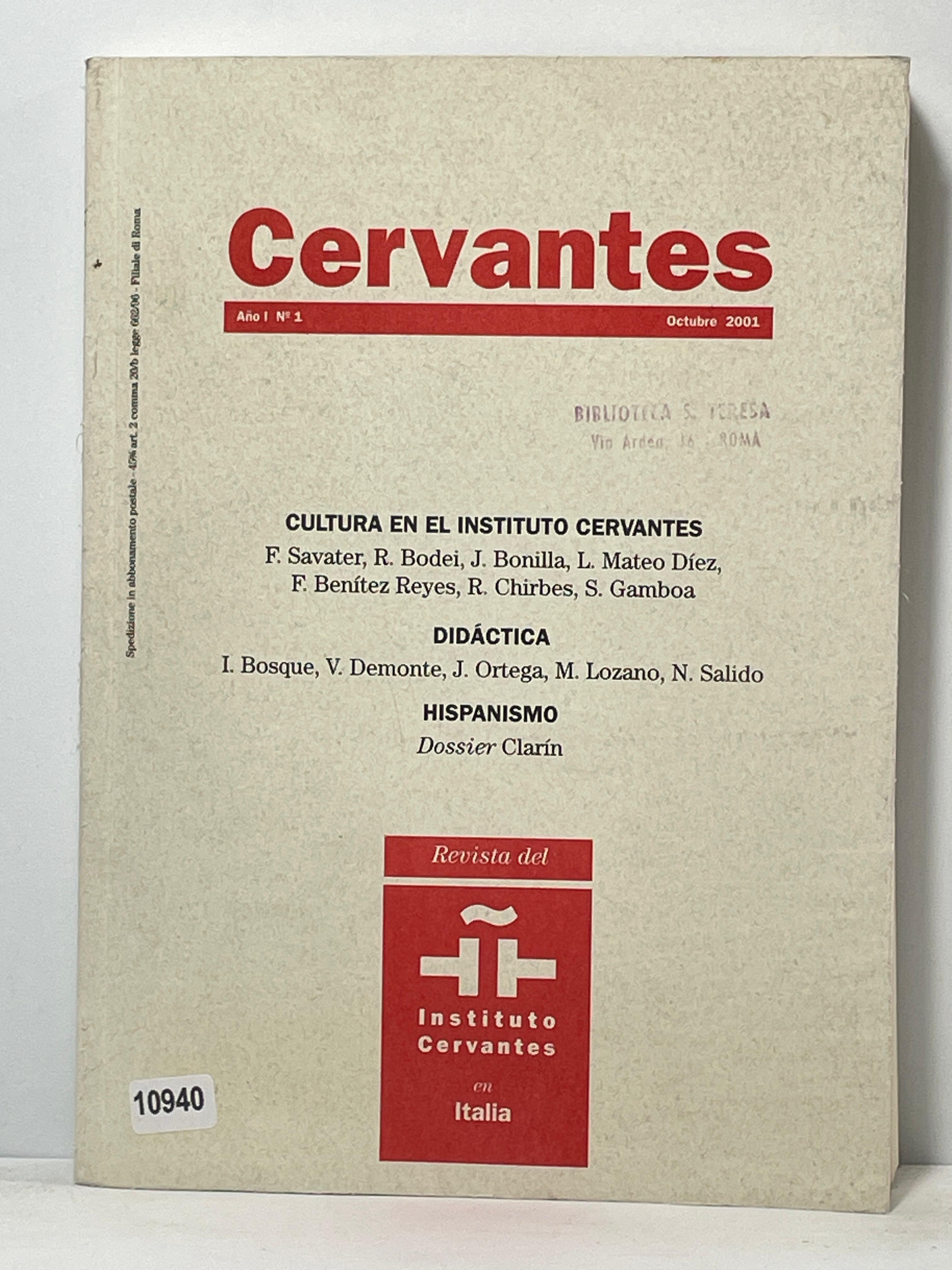 Cervante - Cultura en el Instituto Cervantes
