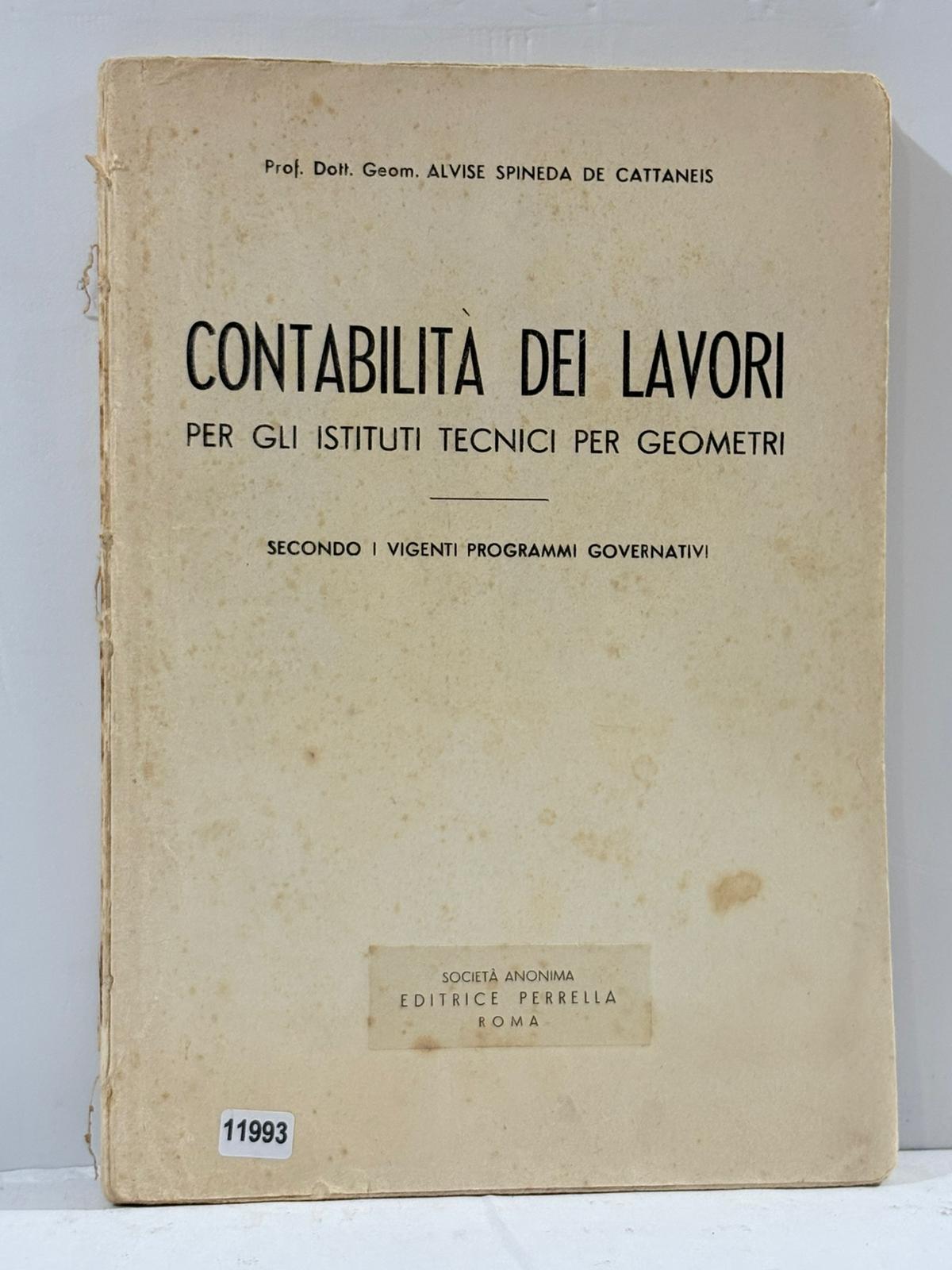 Contabilitŕ dei Lavori per gli istituti tecnici per Geometri ( …