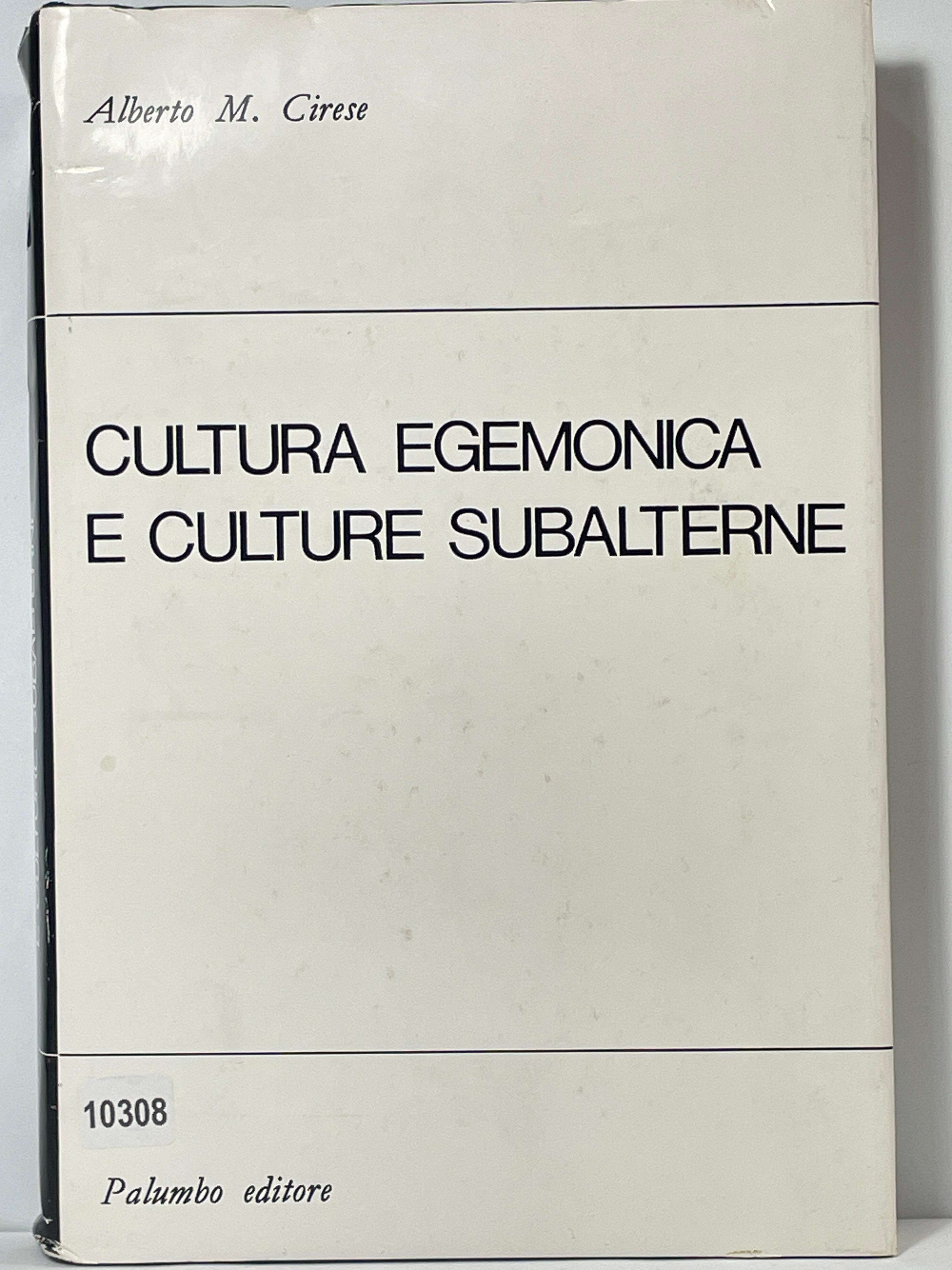 Cultura egemonica e culture subalterne