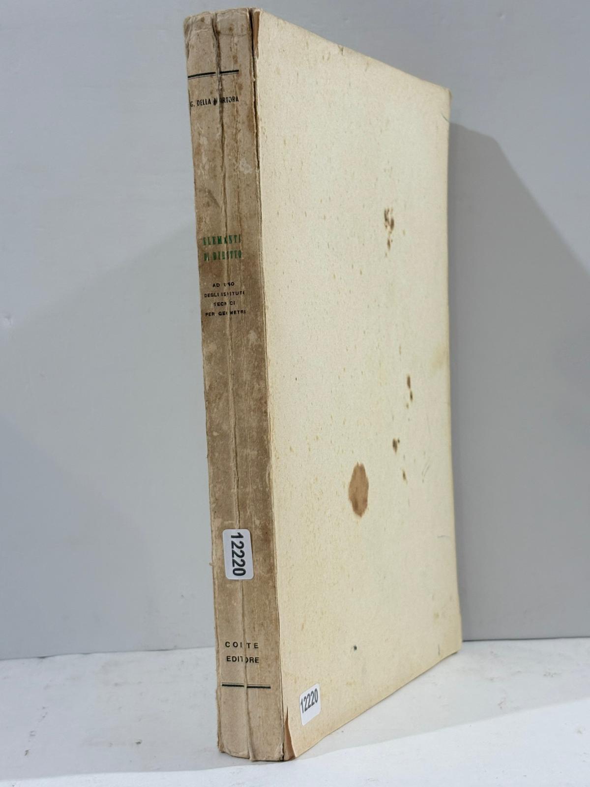 Elementi di diritto ad Uso degli Istituti tecnici per Geometri