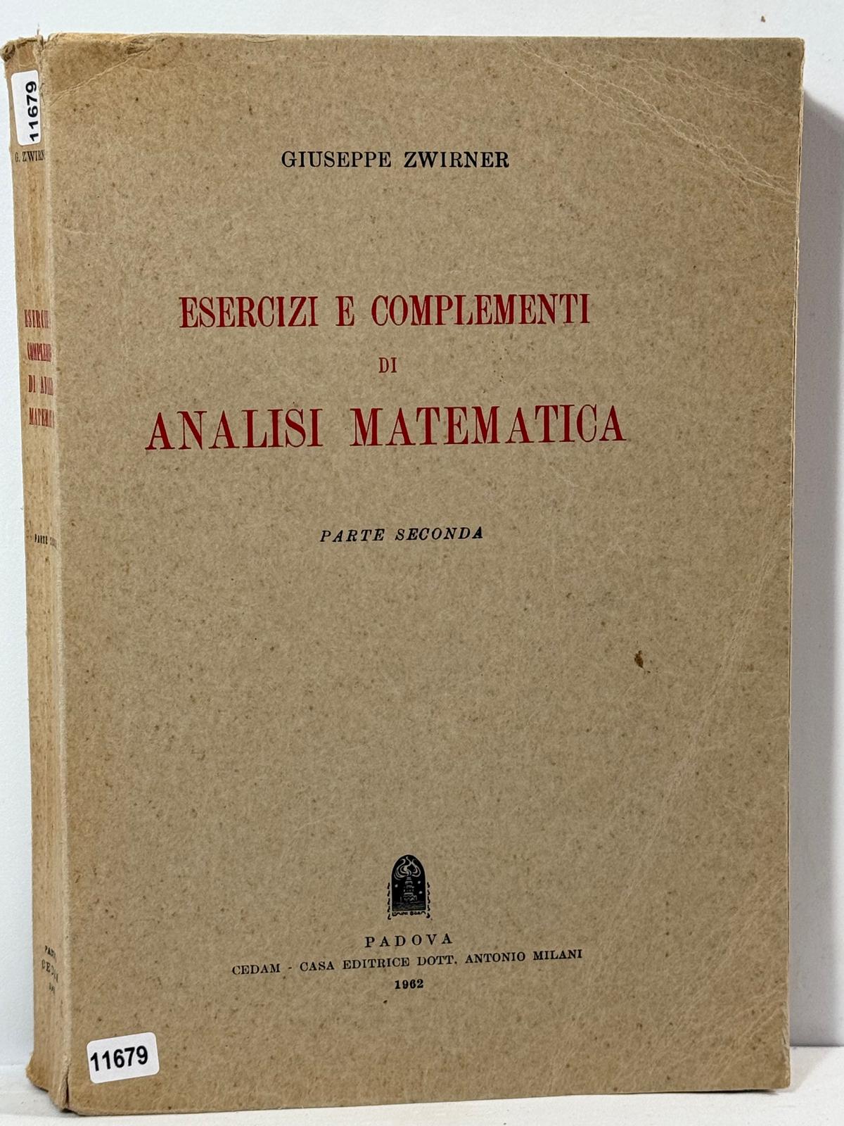 Esercizi e complementi di Analisi Matematica