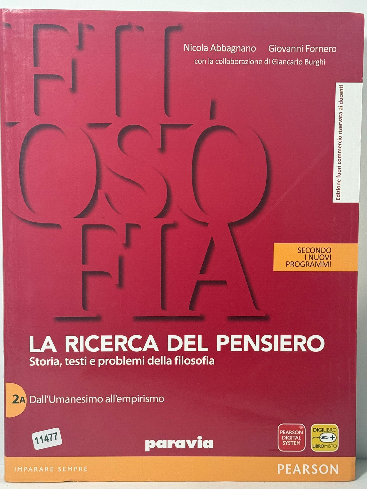 Filosofia - La ricerca del Pensiero - Storia, testi e …