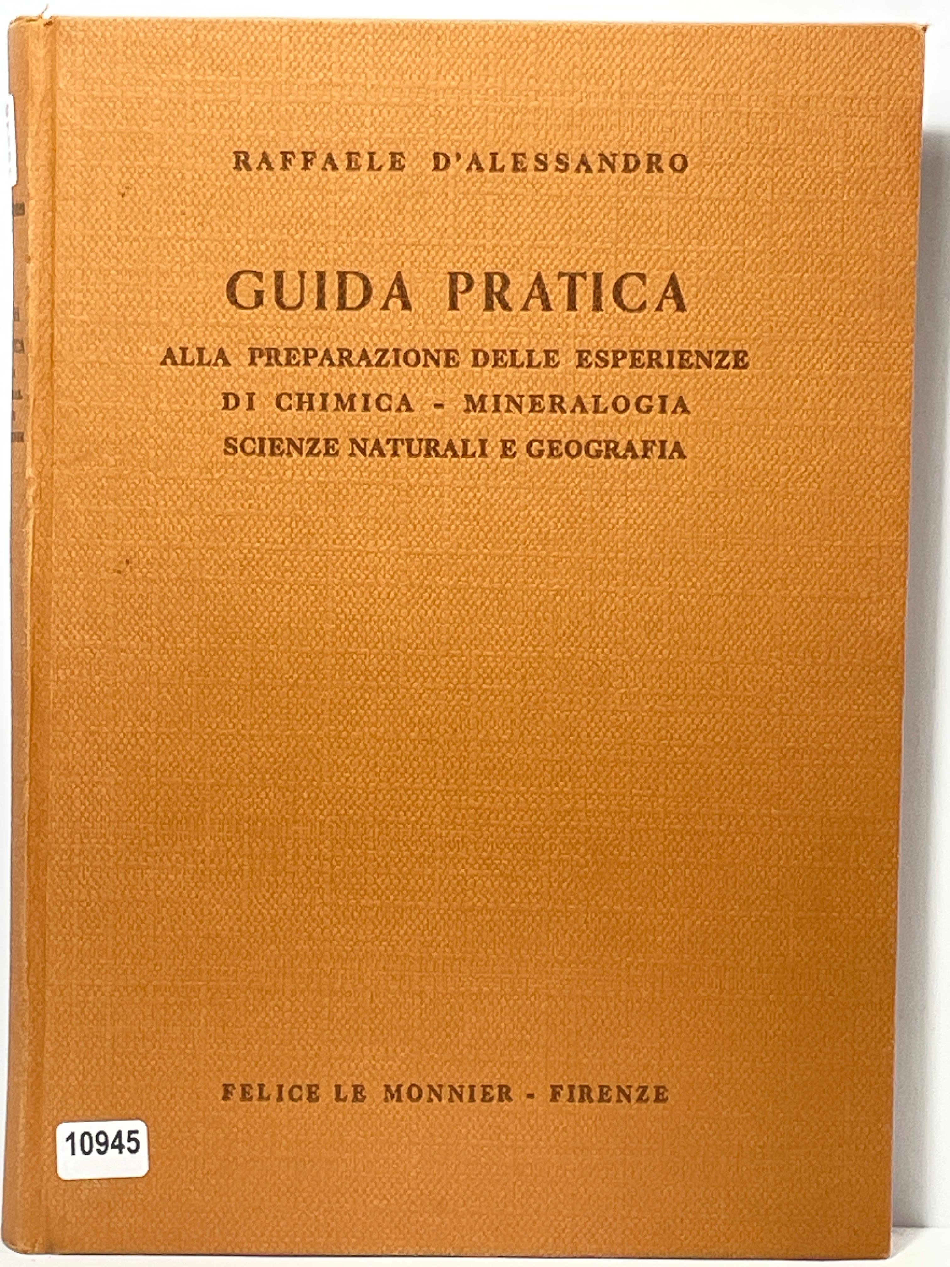 Guida Pratica Alla preparazione delle esperienze di Cchimica - Mineralogia …