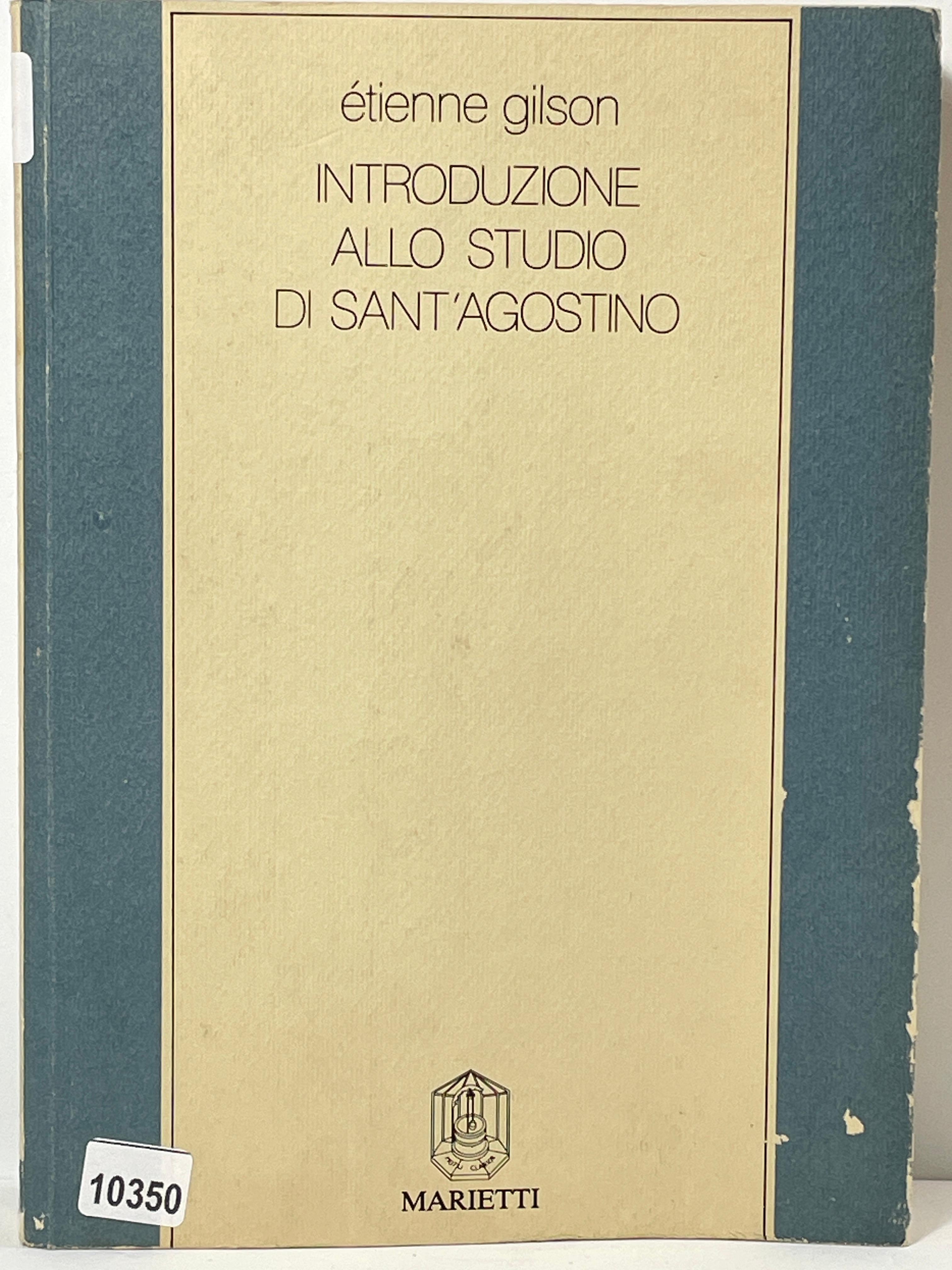 Introduzione allo studio di sant'agostino
