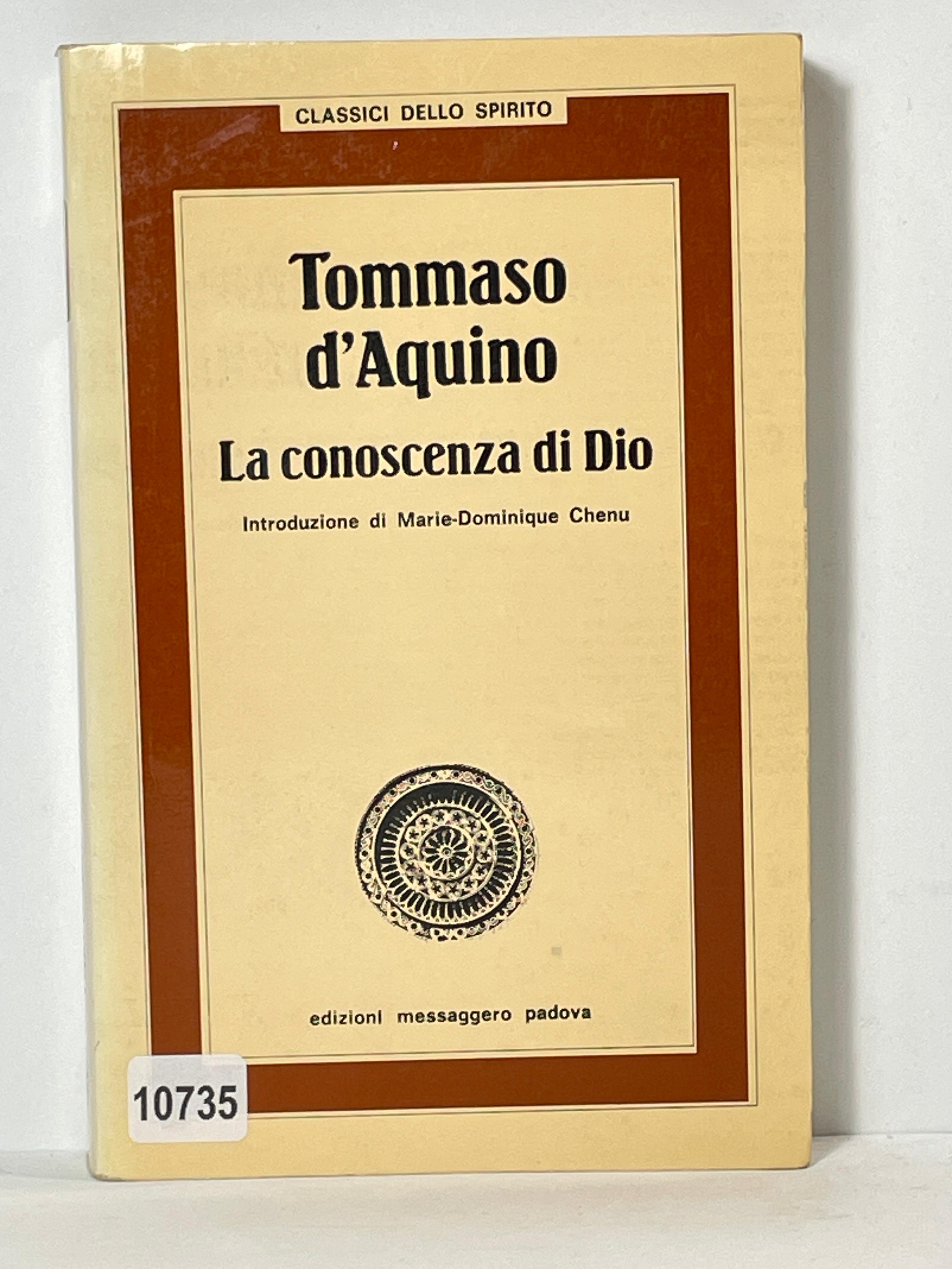 La conoscenza di Dio - Introduzione di Maria-Dominique Chenu