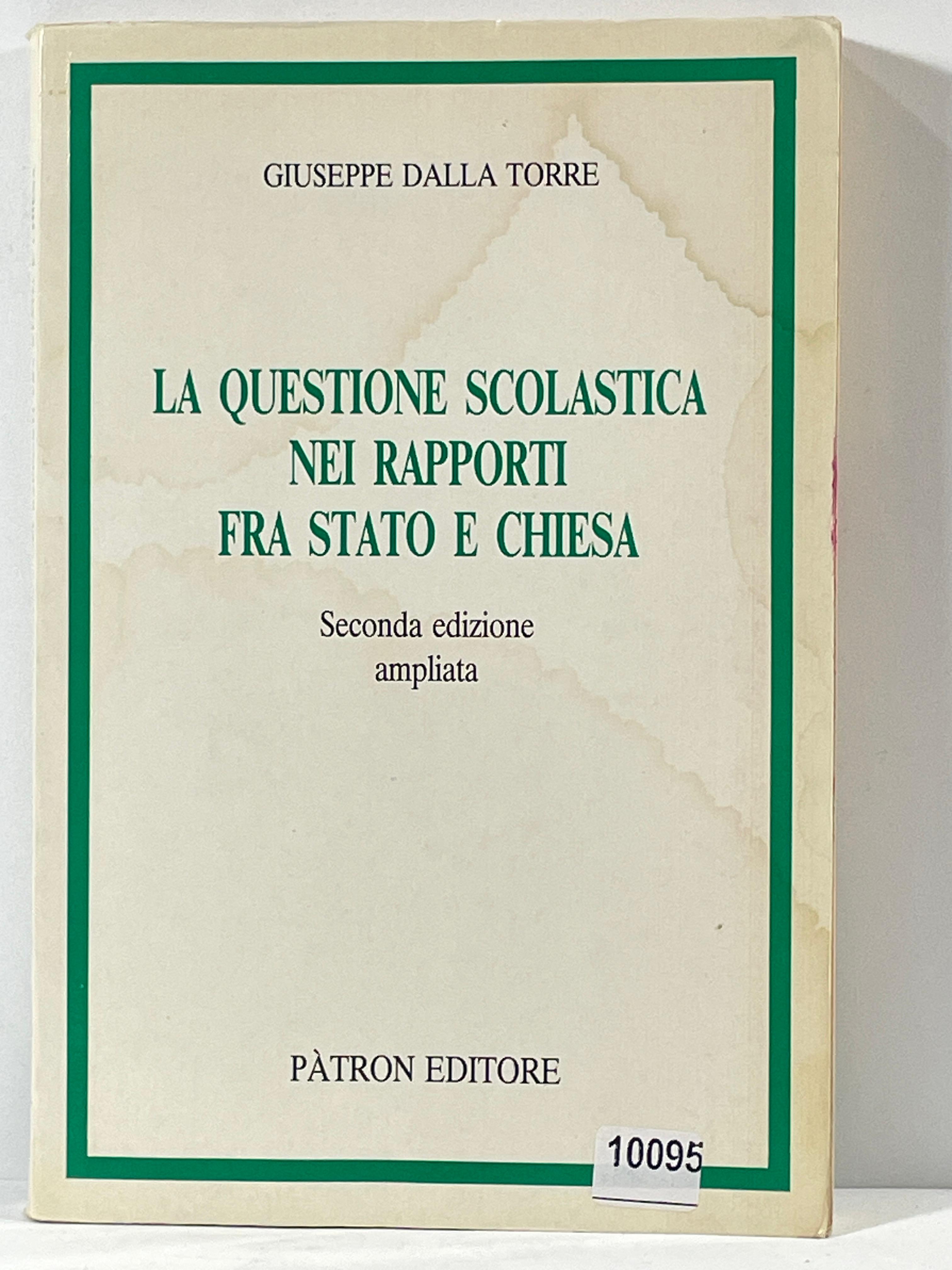 La questione scolastica nei rapporti fra stato e chiesa