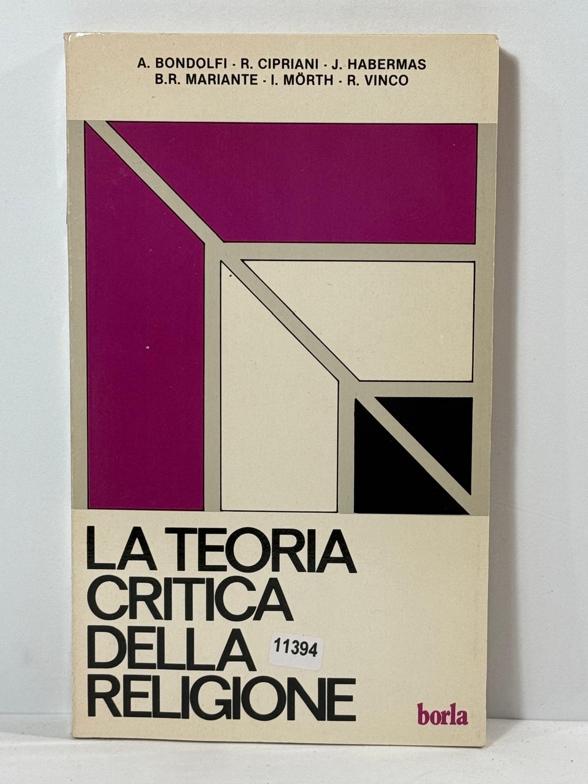 La Teoria critica della Religione