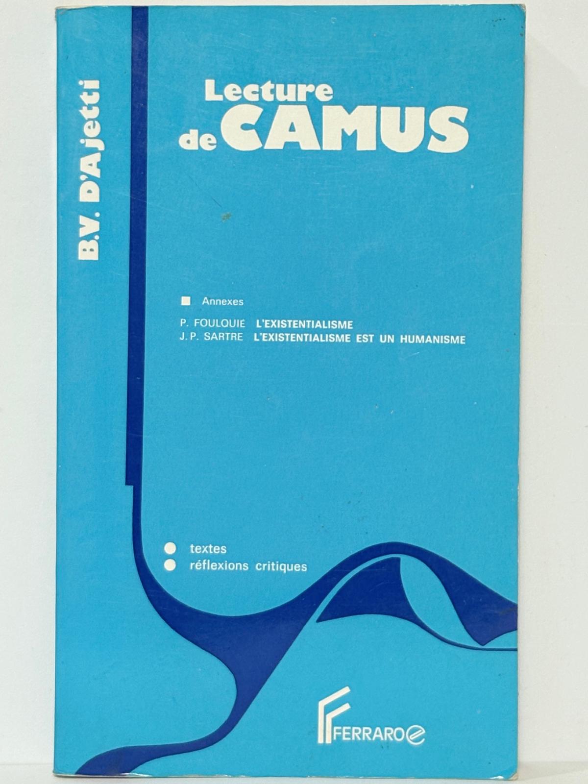 Lecture de Camus. Textes et réflexions critiques