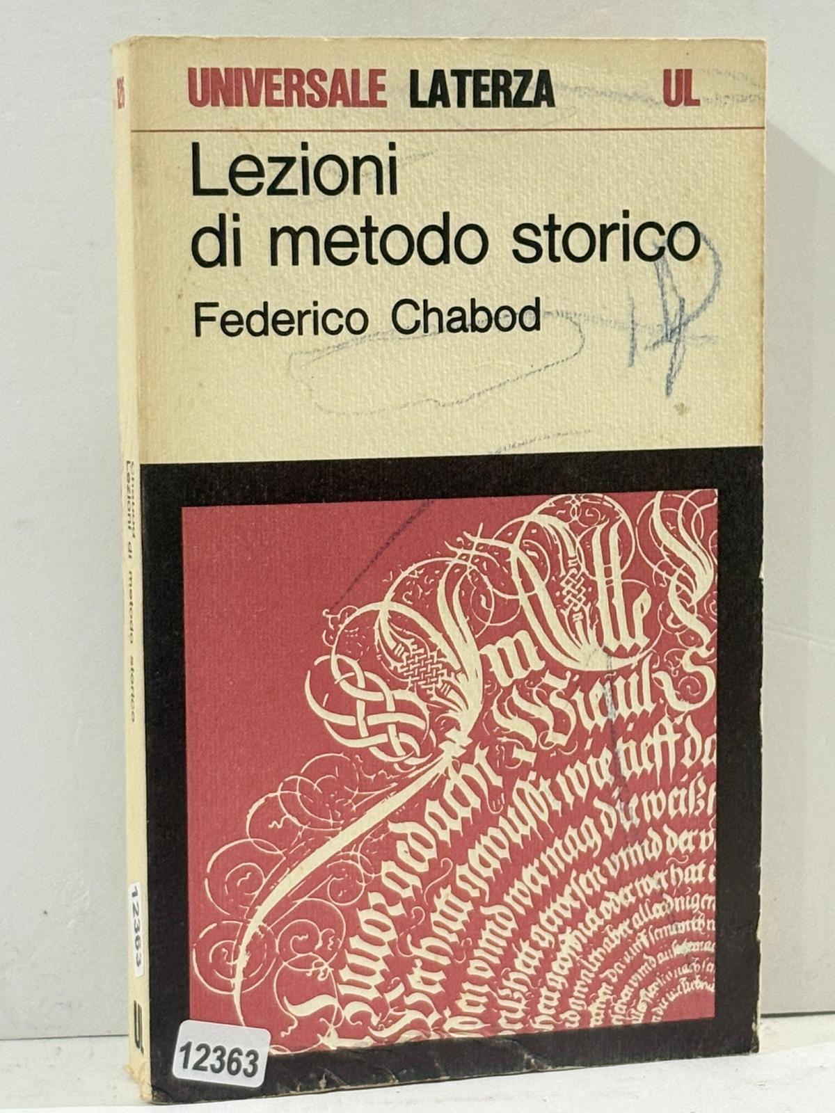 Lezioni di metodo storico