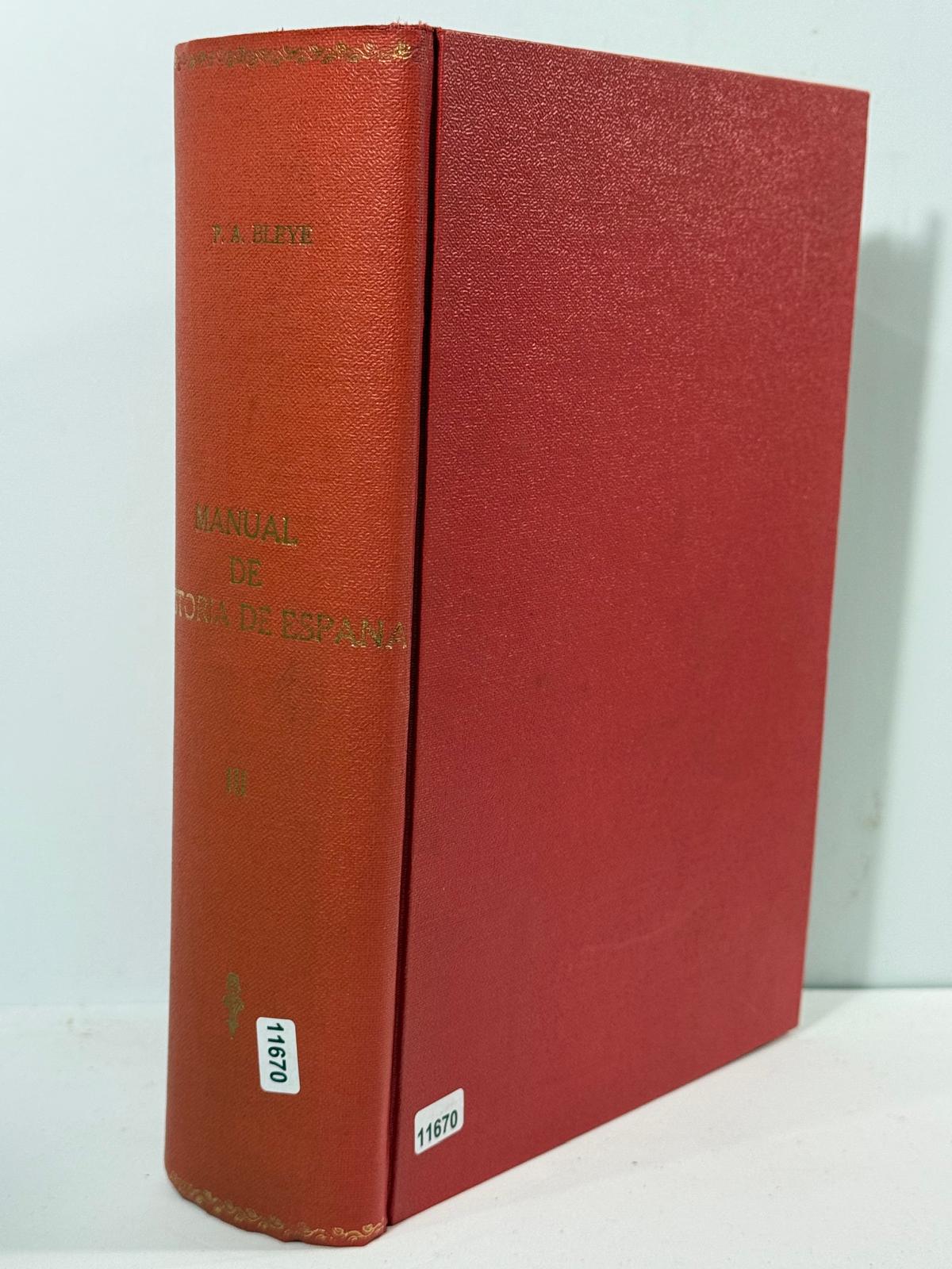 Manual de Historia de Espana III