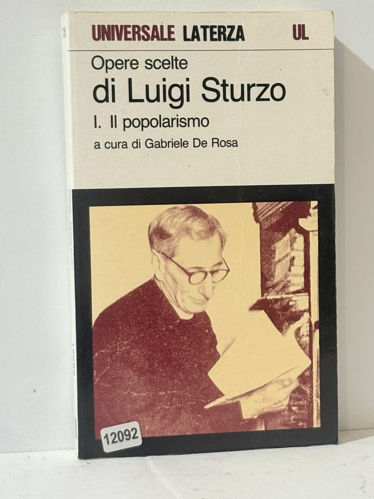 Opere scelte di Luigi Sturzo I. Il popolarismo