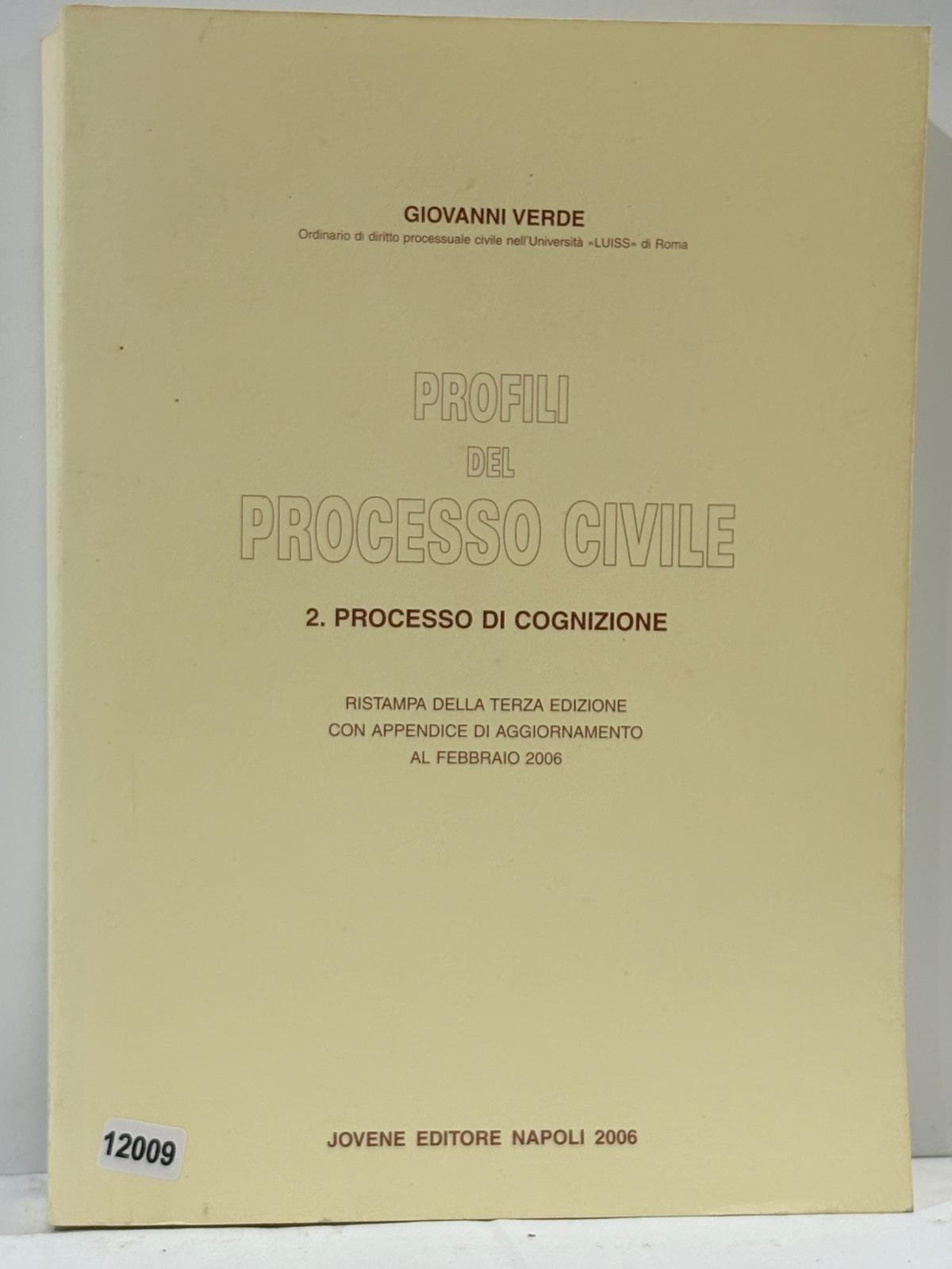 Profili del Processo Civile ( 2. Processo di Cognizione