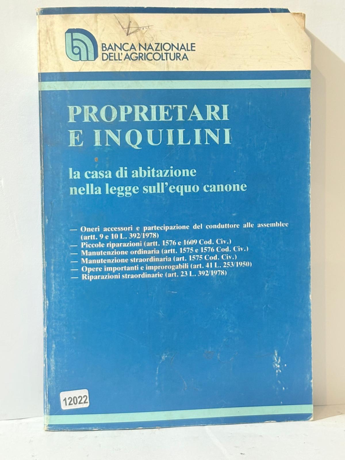 PROPRIETARI E INQUILINI - La casa di abitazione nella legge …