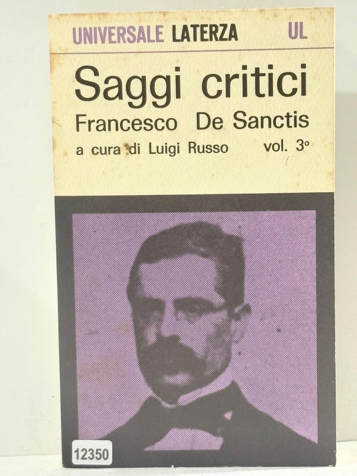 Saggi Critici Francesco De Sanctis Vol3°