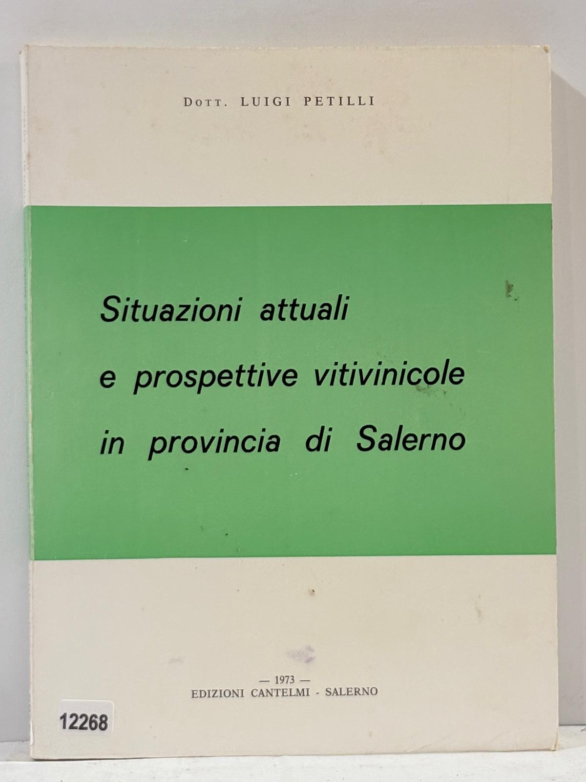 Situazioni attuali e prospettive vitivinicole in provincia di salerno