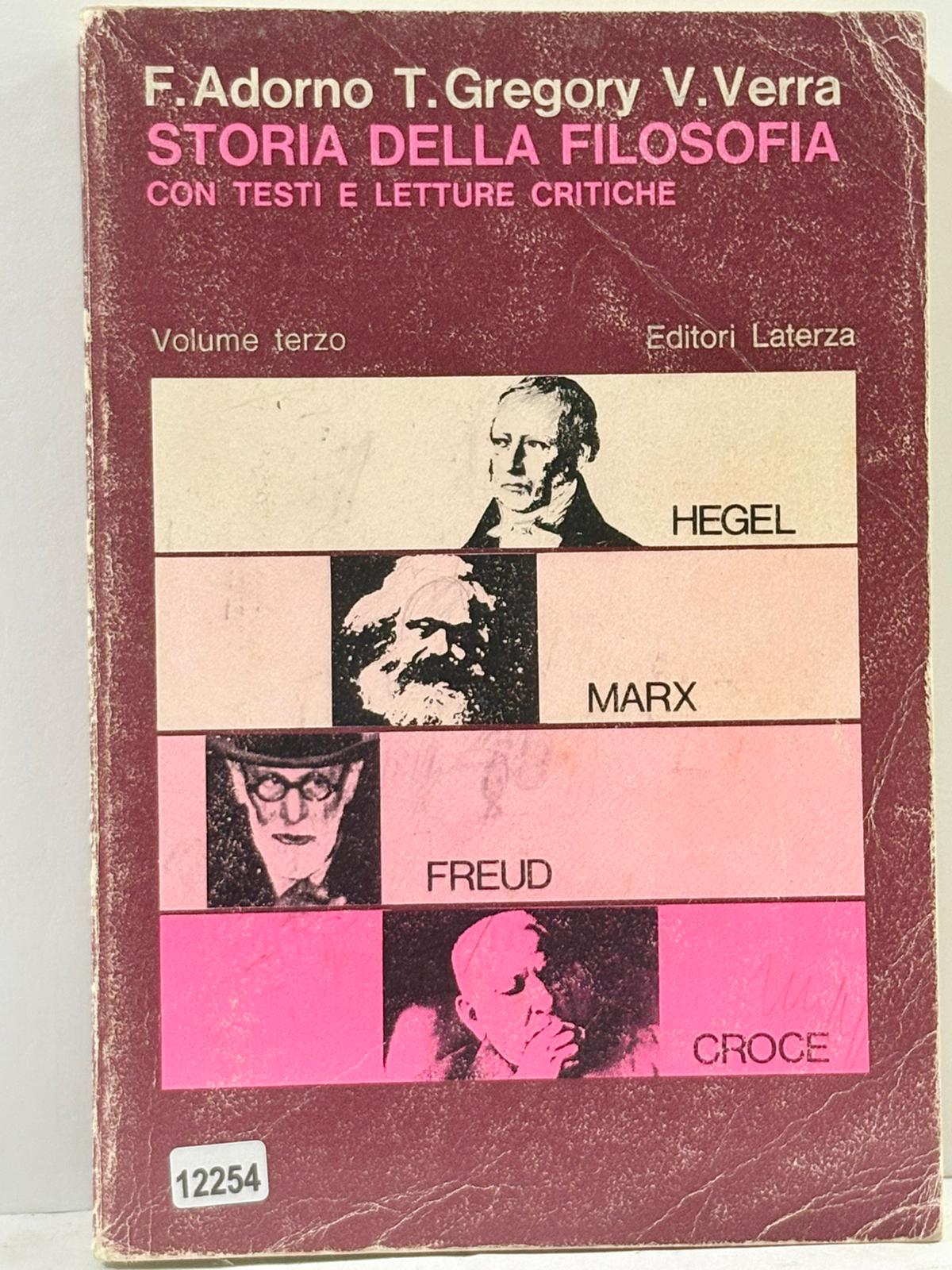Storia della Filosofia con testi e letture critiche Volume Terzo