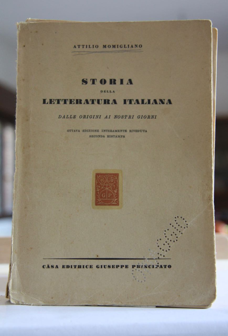 Storia della letteratura Italiana dalle origini ai nostri giorni