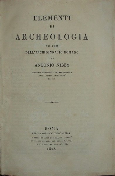 ELEMENTI DI ARCHEOLOGIA.