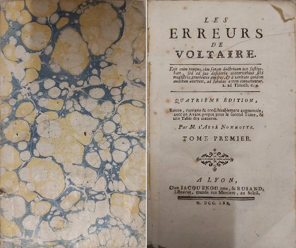 LES ERREURS DE VOLTAIRE.