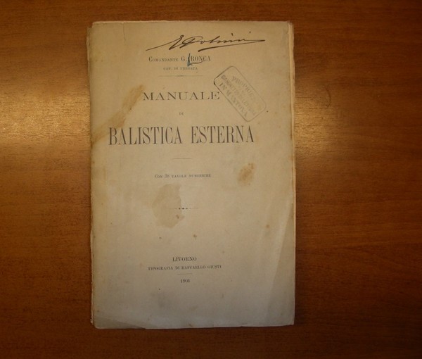 MANUALE DI BALISTICA ESTERNA.