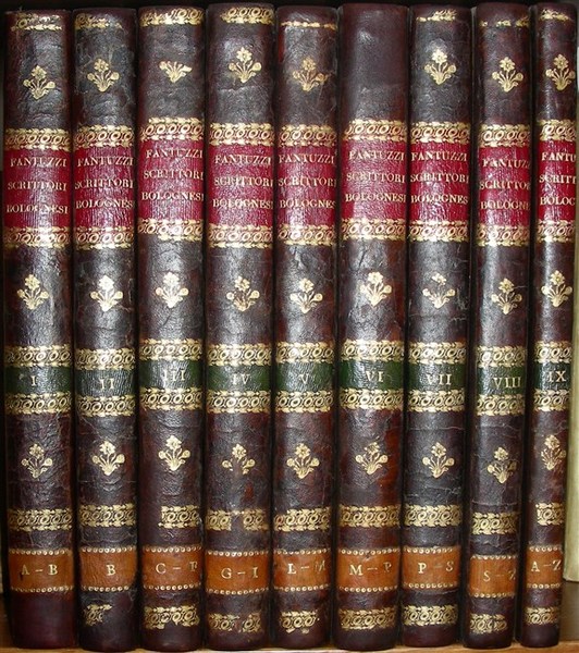 NOTIZIE DEGLI SCRITTORI BOLOGNESI raccolte da.