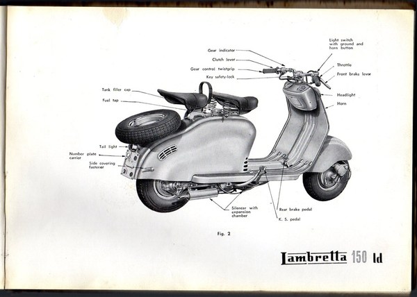 LAMBRETTA 150 d-dl. Instructions for repair shops. Manuale per la …