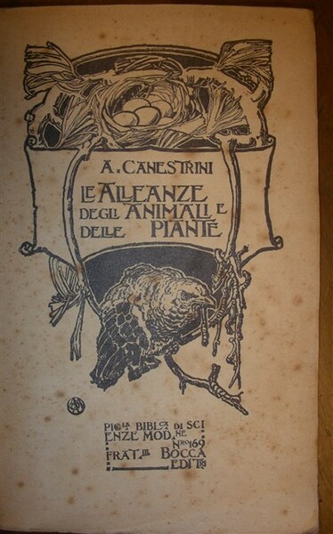 LA VITA AMOROSA degli animali (con 93 incisioni). Terza edizione.