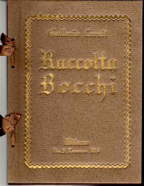 RACCOLTA BOCCHI. Catalogo della vendita all'asta. Prefazione di Aurelio Minghetti. …