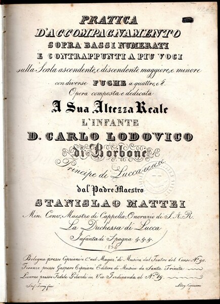 PRATICA D'ACCOMPAGNAMENTO sopra bassi numerati e contrappunti a più voci …