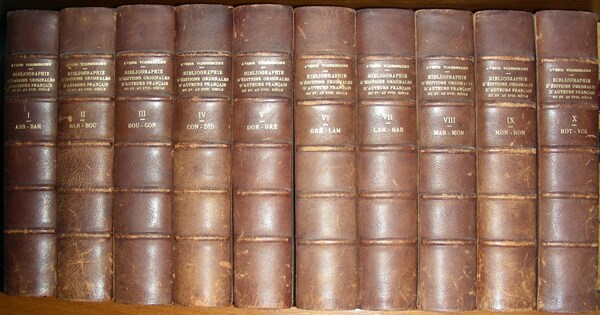 BIBLIOGRAPHIE d'Editions Originales et rares d'Auteurs Francais des XV, XVI, …