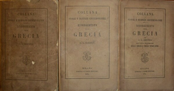 RISORGIMENTO DELLA GRECIA. Traduzione dal tedesco.