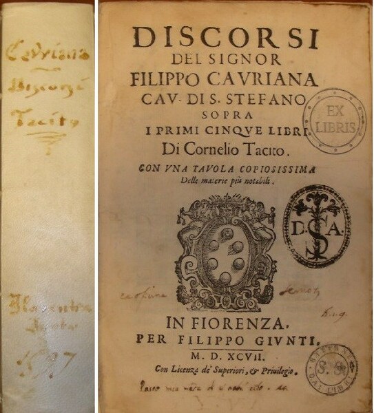 DISCORSI del Signor. Cav. di S. Stefano sopra i primi …