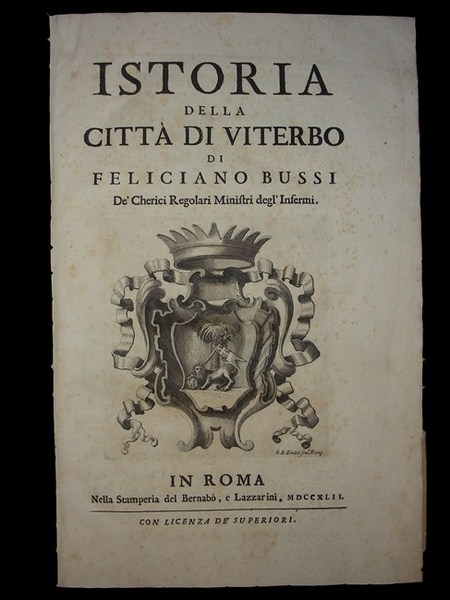 ISTORIA DELLA CITTA' DI VITERBO di …