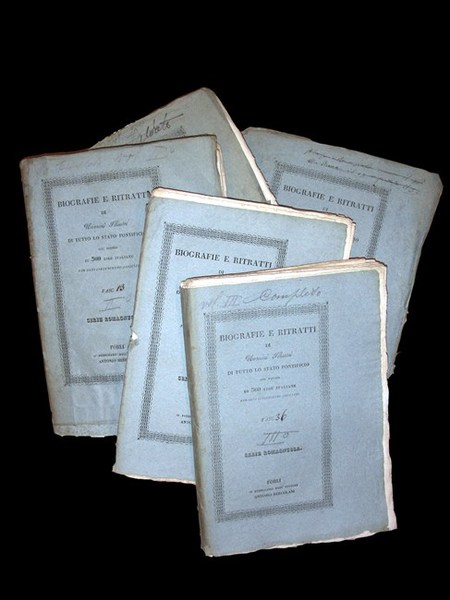BIOGRAFIE E RITRATTI DI UOMINI ILLUSTRI ROMAGNUOLI pubblicate per cura …