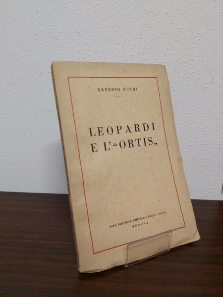 LEOPARDI e l' "Ortis".