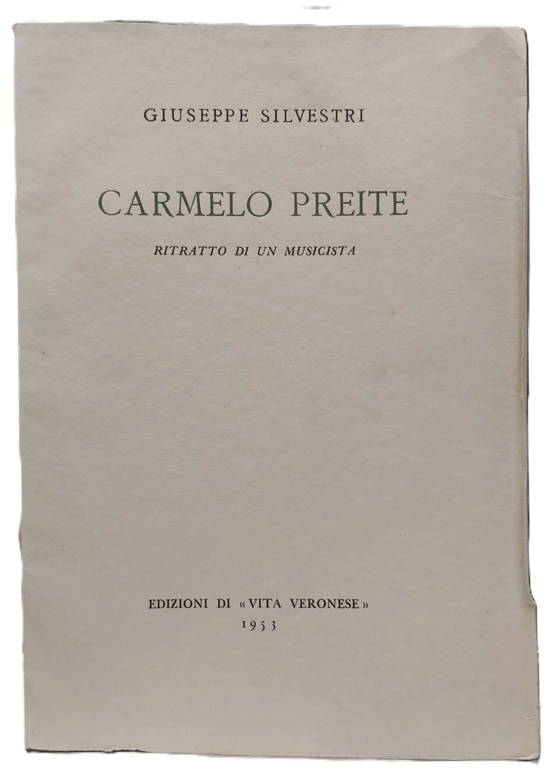 CARMELO PREITE ritratto di un musicista.