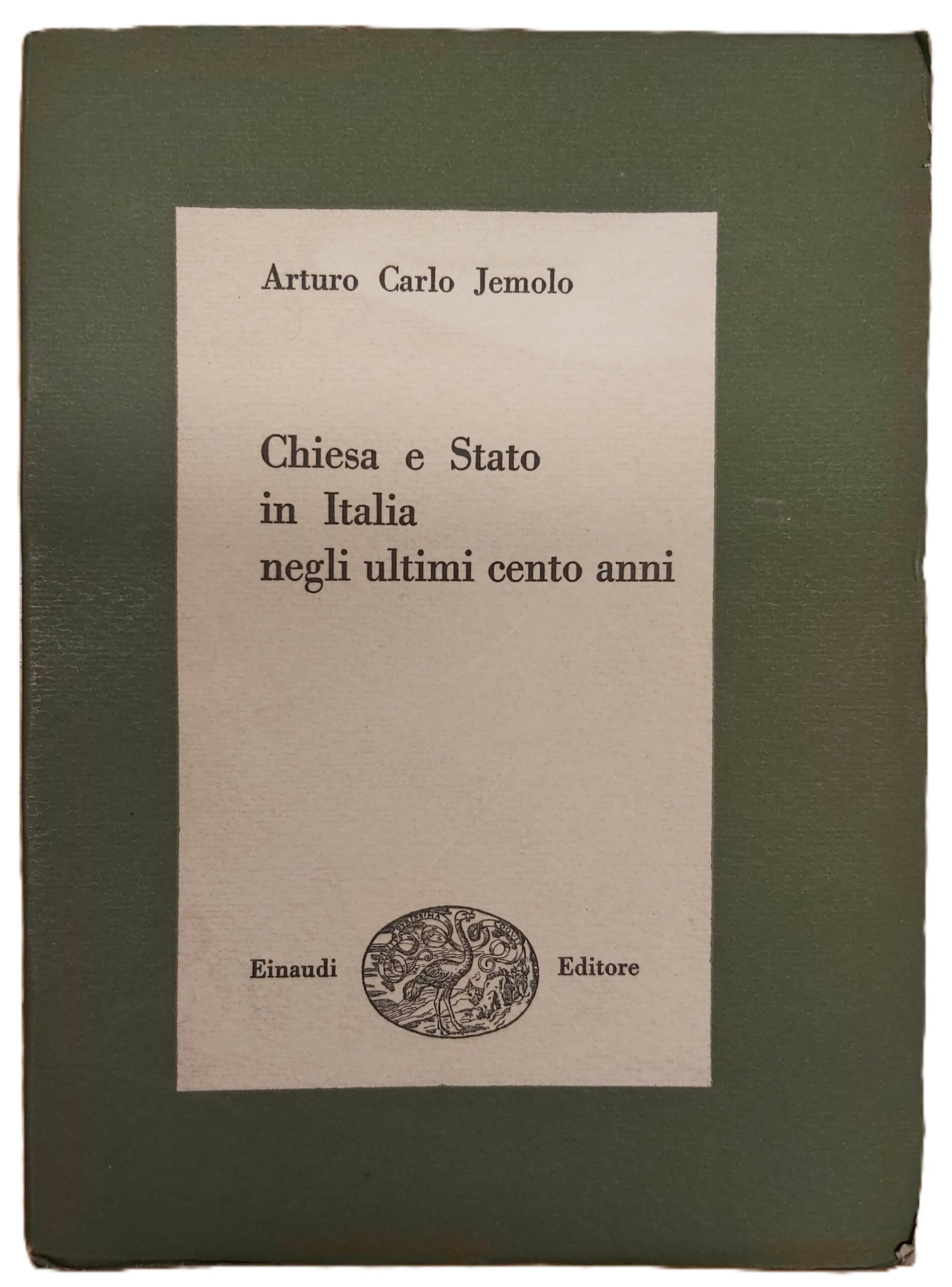CHIESA E STATO in Italia negli ultimi cento anni.