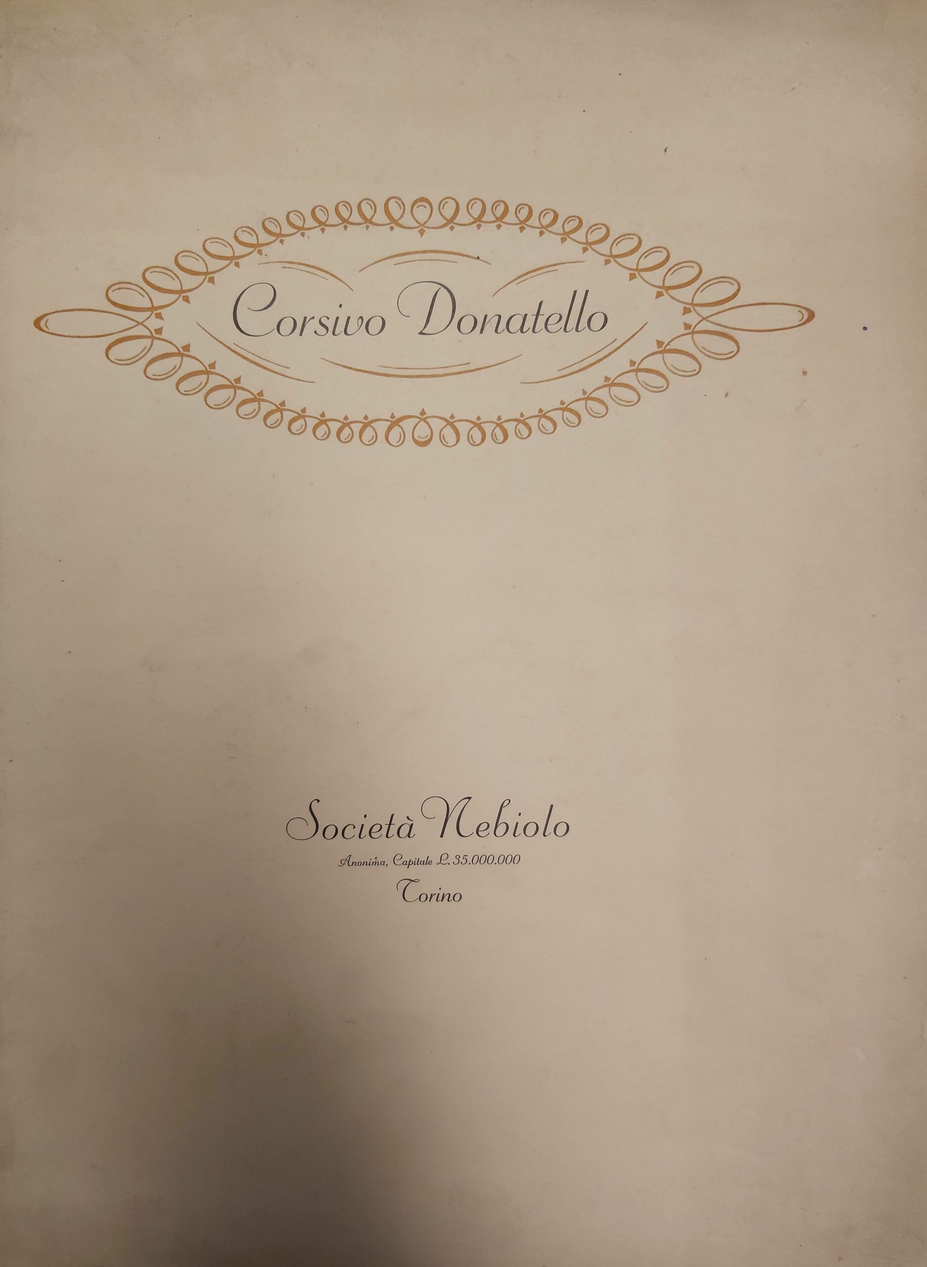 CORSIVO DONATELLO.