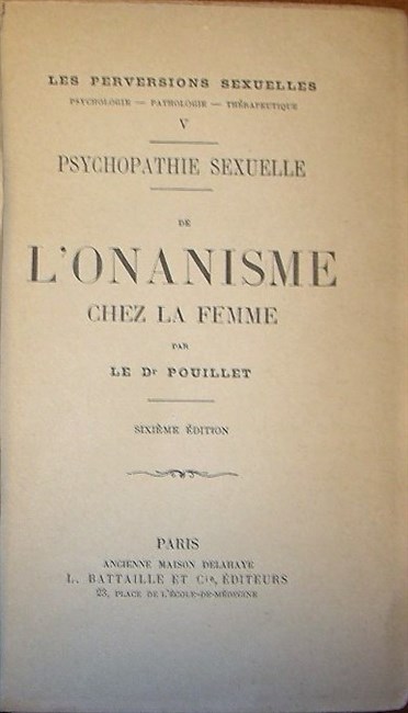 DE L'ONANISME chez la femme.