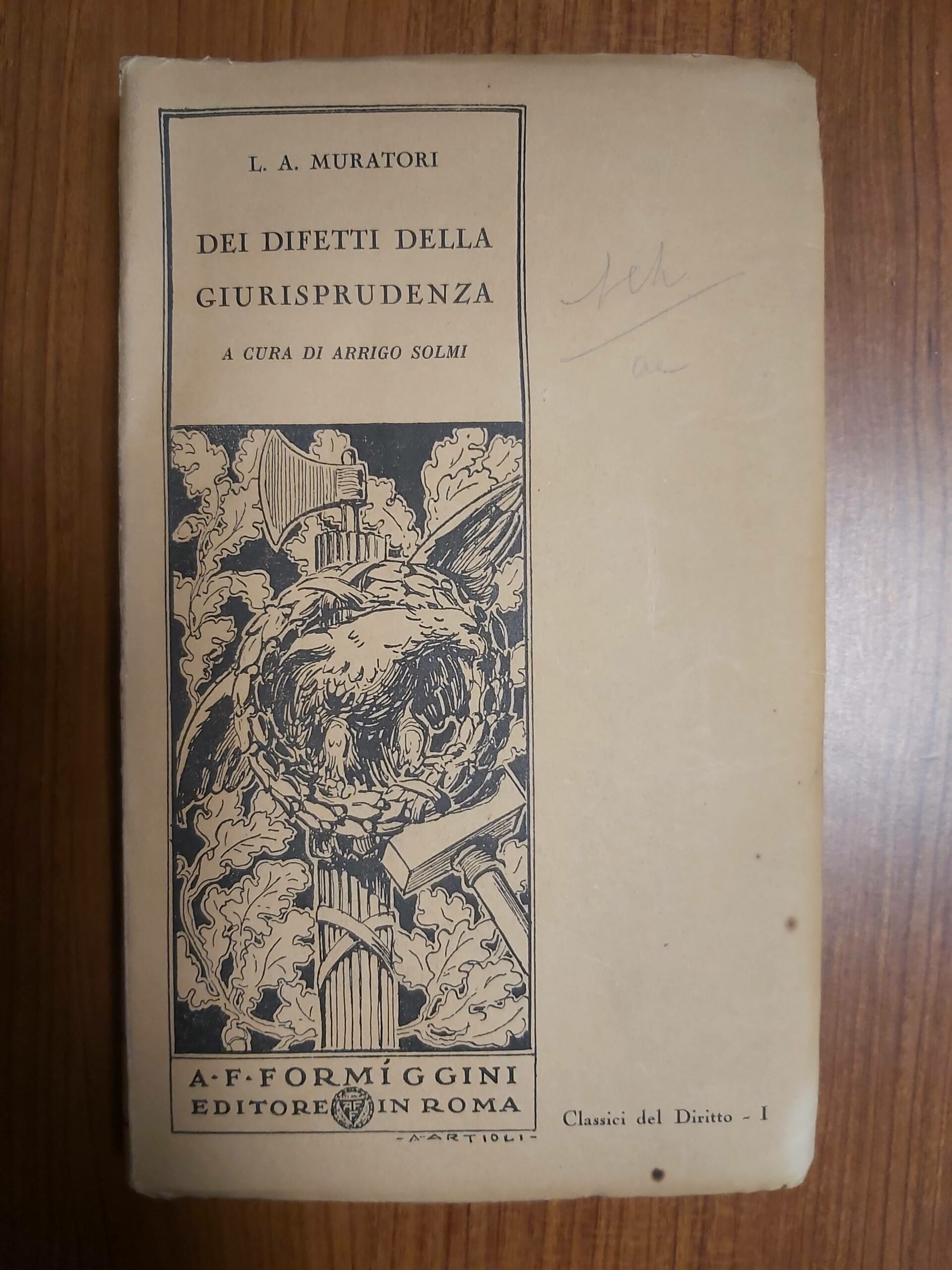 DEI DIFETTI DELLA GIURISPRUDENZA. Trattato. Nuova edizione a cura di …