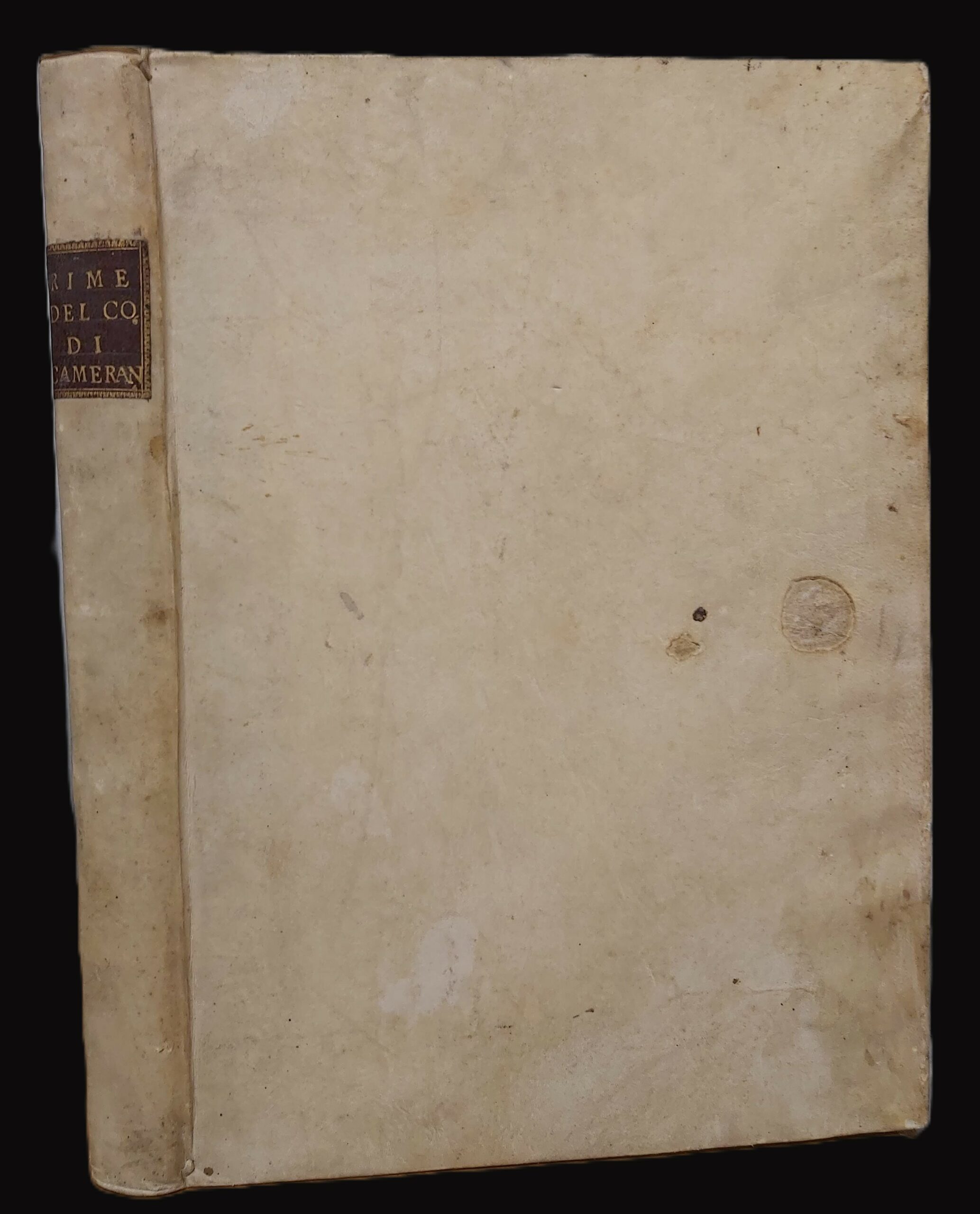 DELLE RIME LIBRI DUE. Il Tancredi Principe tragedia. Delle trasformazioni …