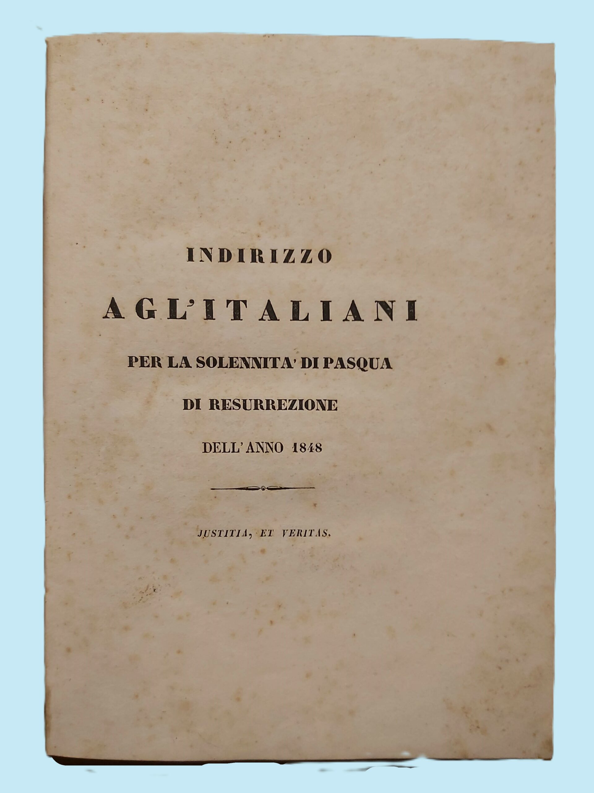 INDIRIZZO AGL'ITALIANI PER LA solennità di Pasqua di Resurrezione dell'anno …