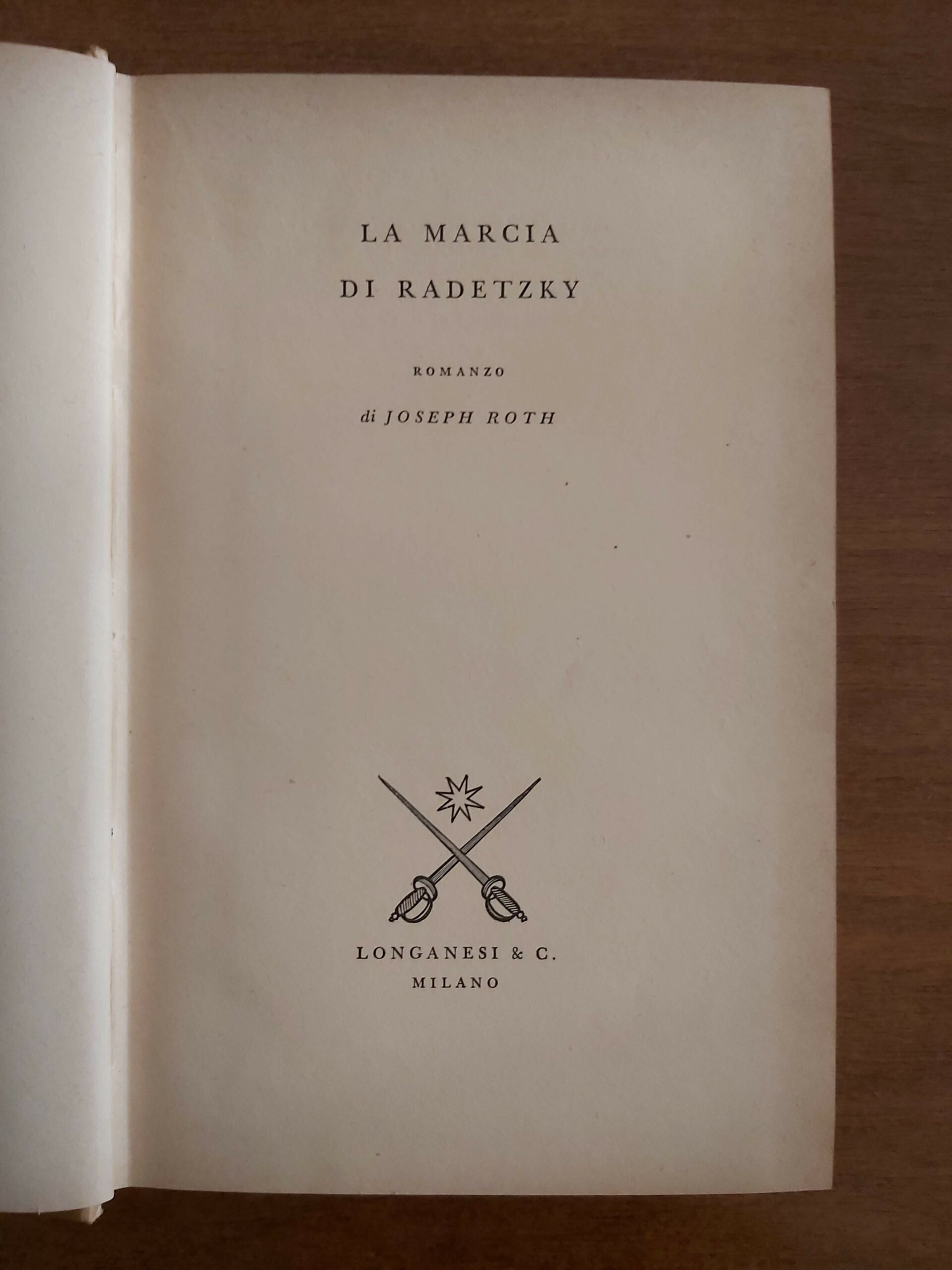LA MARCIA DI RADETZKY. Romanzo.