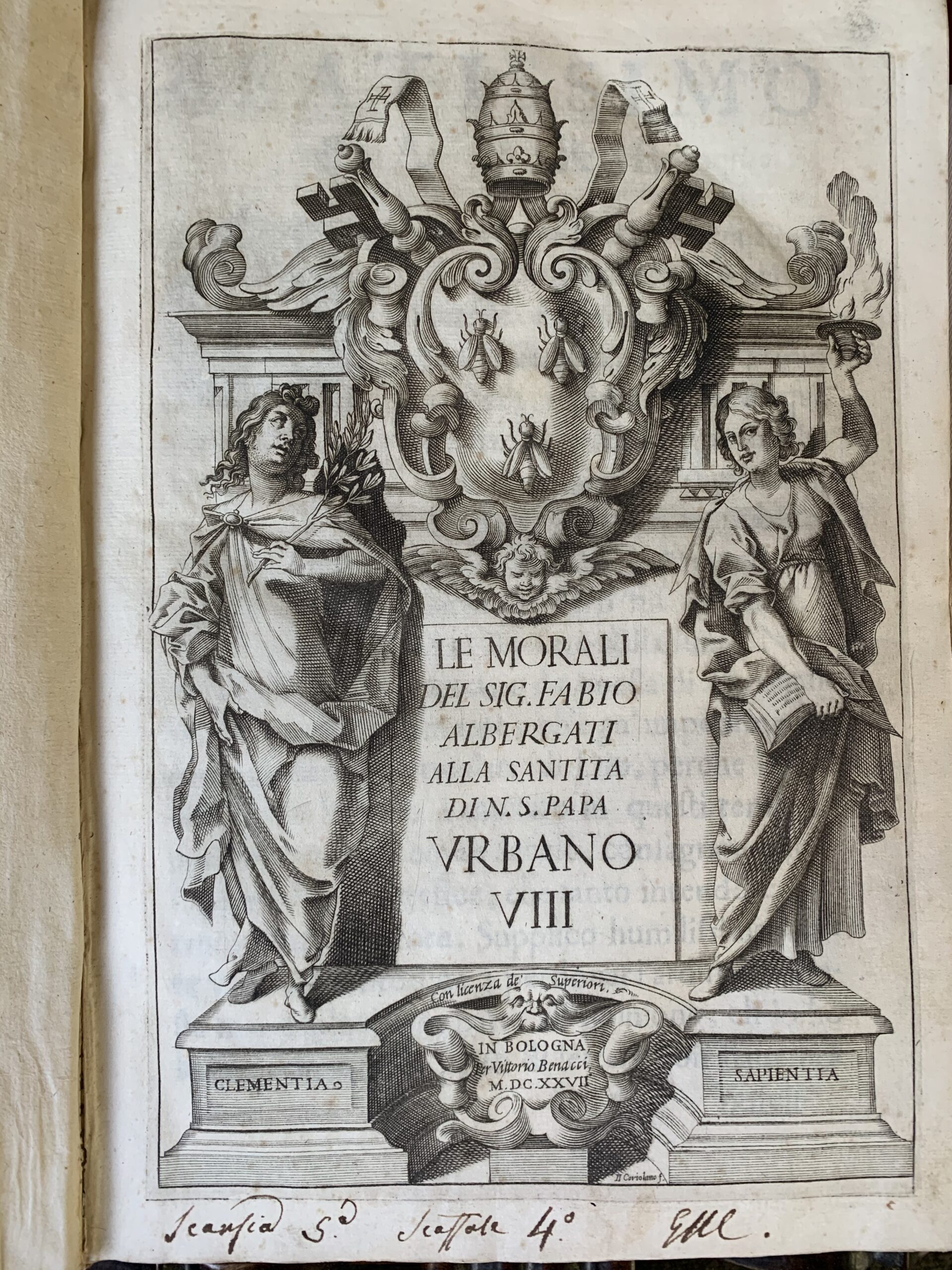 LE MORALI del Sig. alla Santità di N.S. papa Urbano …