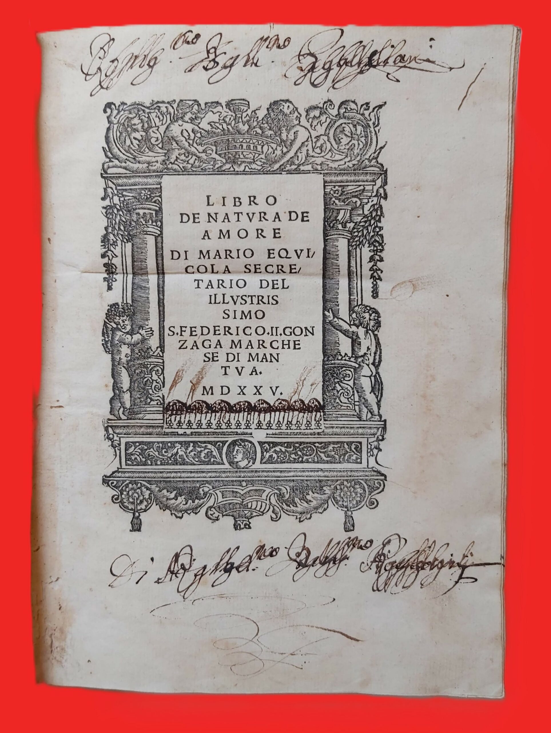 LIBRO DE NATURA DE AMORE.